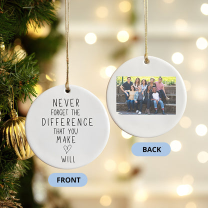 Personalized Retirement Ornament , Unique Christmas Gift for Coworkers & Friends