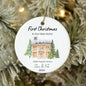 Custom First Christmas in Our New Home Ornament 2024 ,Keepsake for New Homeowners