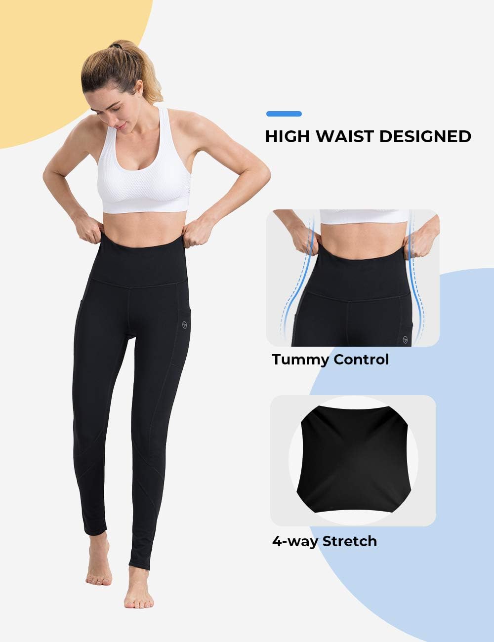 High Waist Leggings with Side Pockets