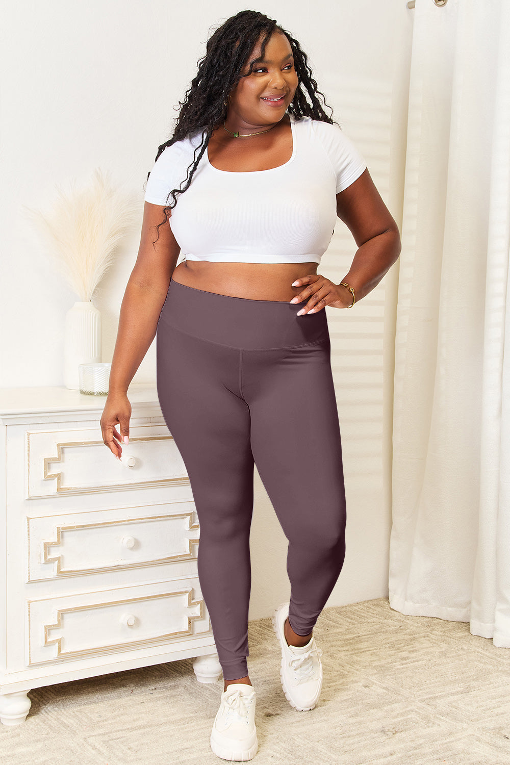 Wide Waistband Sports Leggings