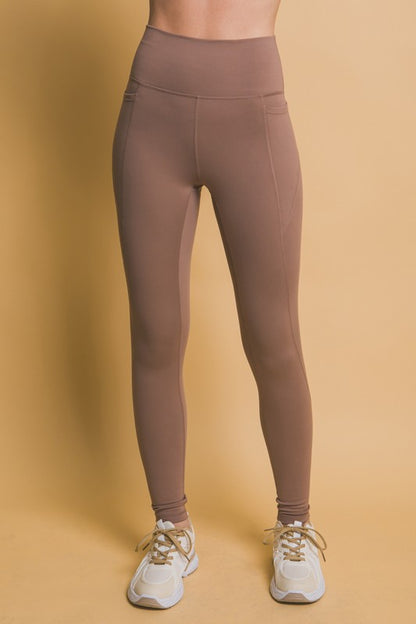 High Waist Leggings with Side Pockets