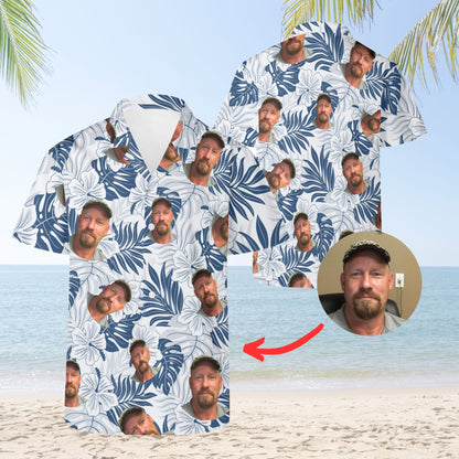 Dad Face Personalized  Hawaiian Shirt