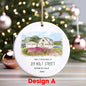 Custom New Home Watercolor Photo Ornament